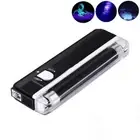 Light Blacklight Battery 6V Portable Money Detector UV Ultraviolet Lamp
