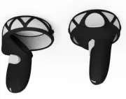 For Oculus Quest 2 Controller VR Silicone Shell Sleeve Handle Grip Cover - Black