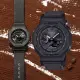 【CASIO 卡西歐】G-SHOCK 藍牙 太陽能 八角形錶殼 農家橡樹布質錶-棕(GA-B2100CT-1A5)