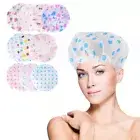 10 Pcs Flower Printed Hat Lined Shower Cap Girls Swim Cap Women’s Hats