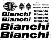 Adesivi Neri per Bici compatibile con BIANCHI bici Corsa e Mountain bike TBS74