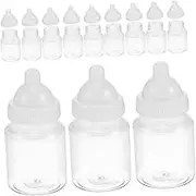 NOLITOY 20pcs Baby Shower Bottles Candy Boxes Clear Plastic Baby Bottles for Birthday Party Decorations