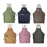 for Cross Back Aprons for Women Chef Waitress Hairstylist for Grill Painting