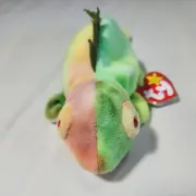 TY BEANIE BABIES IGGY IGUANA RARE 9" TIE-DYED NW/TAGS ERRORS! Multicolor NoToung