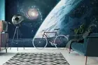 3D Galaxy Planet Wallpaper Wall Mural Removable Self-adhesive 46