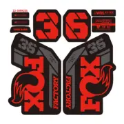 2022 FOX 36 AM FACTORY Fork Sticker MTB Bike Custom Rider Name Decals red gray