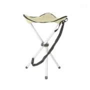 Folding Camping Stool,16.5" Folding Camping Chairs,Portable Tripod Apricot