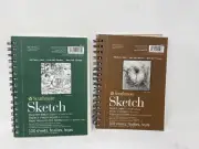 2 Strathmore 400 Series Recycled Sketch Pads - 5-1/2 x 8-1/2" - 5-1/2 X 8-1/2"