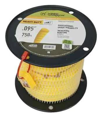 Weed Warrior Heavy Duty .095" Trimmer Cutter String 750' Coil + Cutter Pro Grade