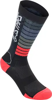 Alpinestars Drop 22 Socks, black-red, Size L for Men Black Red