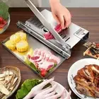 Manual Frozen Meat Slicer, Steel Beef Mutton Roll Meat Cheese Food Slicer Home