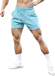 [MECH-ENG] Men's 5" Running Athletic Shorts,Lightweight Cotton Shorts,Workout Gym Bodybuilding Shorts