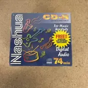 Nashua CD-R Digital Audio CDs 74 Minutes 10 Pack New Sealed F6