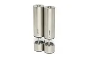 Wiltshire Electric Stainless Steel Mill Salt & Pepper Shakers 2 Piece Set