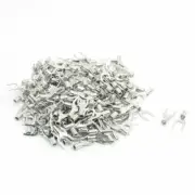 200Pcs Metal Non-Insulated Fork Spade Terminals SNB1.25-4 AWG 22-16 19A