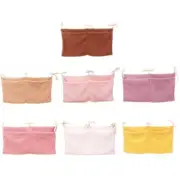 Baby Crib Organiser Case Double Compartment Storage Bag for Diaper Nappy Toy