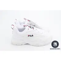 在飛比找蝦皮商城優惠-FILA RAY 全白 白鞋 厚底 增高 老爹鞋 休閒鞋 F