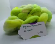 Hand Dyed Wool Roving Argentina Merino Wool 4.15 Oz Shades Of Greens