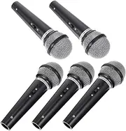 5pcs Pretend Microphone Props Realistic Simulation for Boys and Girls Stage Performers Events