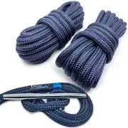 Premium Nylon Boat Dock Lines & Ropes for Docking 5/8'' x 25' | Double Braided M