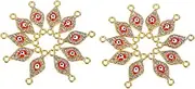 Gadpiparty 2sets Evil Eye Charm DIY Accessory Alloy Charms Decorative Pendant for Jewelry 20pcs*2