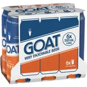Mountain Goat Goat Beer Cans 500mL x 6 Pack