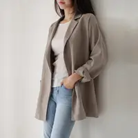 在飛比找蝦皮商城優惠-雅麗安娜 上衣 西裝 外套M-XL韓國東大門一粒扣純色休閒西