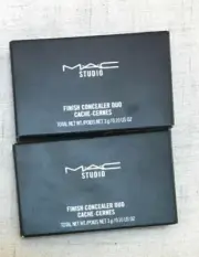 Qty 2 MAC STUDIO FINISH CONCEALER DUO - NW20/NC25 .10 oz NEW