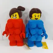 Manhattan Toy Co LEGO Legoland Resort Mini Figure 14" Plush Set/2 NEW w/Tags