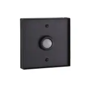Craftmade Recessed Mount LED Lighted Push Button, Black - PB5016-FB