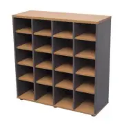 New RapidLine Pigeon Hole Unit 20 Holes Bookcase Shelves 1040mm x 380mm x 1040mm