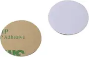 ETEKJOY 10 PCS Writable 125kHz RFID Sticker Coin Adhesive Back T5577 Proximity ID Card Token Key Tag Rewritable Dia 25mm