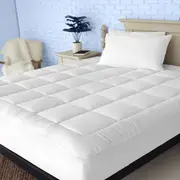1000GSM Fully Fitted Pillowtop Mattress Toppers Quilted Bed Pads Queen King Double Single Size