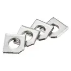 15pcs Beveled Square Washers M8x18x3.8 Stainless Steel Missing Angle