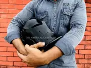 Medieval knight Barbuda helmet SCA LARP Collection Decorative Engraved