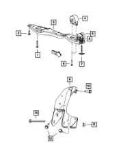 CHRYSLER OEM 08-10 Grand Caravan Engine Trans Mounting-Front Support 5110502AD (for: Chrysler)