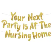 Happy Birthday Party Decorations Banner Old Age Adults Funny Joke Supplies