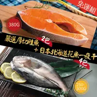 在飛比找鮮拾優惠-【鮮綠生活】(免運組)組合商品(智利鮭魚切片380克共4包)