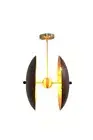 6 Light Art Deco Style Raw Brass Chandelier Light Fixture