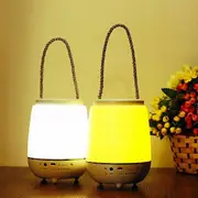 Portable Dimming Touch Sensor With 3 Modes LED Colorful Music Night Light Table Lamp 33 WHITE