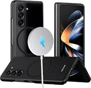 [RUNGOS] for Samsung Z Fold 6 Case (Bare Metal Feel) [Strong Magnetic] [Slim Fit, Ultra Light] Wireless Charging for Samsung Galaxy Z Fold 6 Case, Shockproof Cover for Galaxy Fold 6 Case