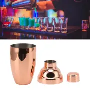 (Rose Gold)Bar Cocktail Shaker Stainless Steel Rust Proof Kitchen Bartender