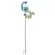 Ganz E5 Garden Decor Light Up 60" H Kinetic Flower Peacock Stake ER76656