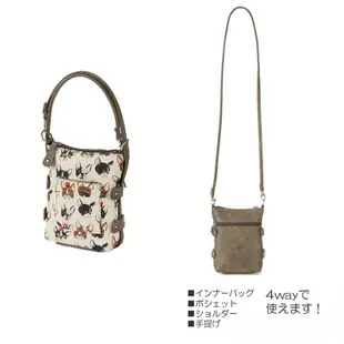 ✿花奈子✿日本 特惠商品 himo 手機包 4WAY手機袋 手拿包 手提包 側背包 法鬥包 零錢包 手機包