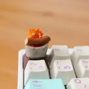 Peachfetti Fire Demon Calcifer Studio Ghibli Howl's Moving Castle Artisan Keycap