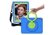 Handle Shockproof EVA Tablet Case for iPad Air 3/Pro 10.5 inch with Screen Protector & Shoulder Strap-Blue
