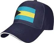 [SSIULUS] Flag of The Bahamas Casquette Cap Hats,Trucker,Baseball Cap with Snapback,Perfect for Summer,Golf