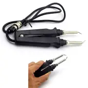 Double Soldering Iron Electric Heating Clamp Tweezers Clip For Crowded Boards