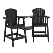 HOMFURN Tall Adirondack Bar Stool Set of 2