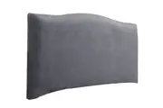 2pcs Solid Color Dustproof Cover For Bed Headboard Comfortable Headboard Slipcover Bed Head Protector Cover for Bedroom-Gray